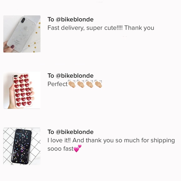 NEW iPhone X Thick SOFT TPU Glitter Heart Case - Picture 4 of 4